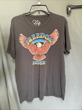 Chaser Black Freedom Rider Eagle Graphic Tee